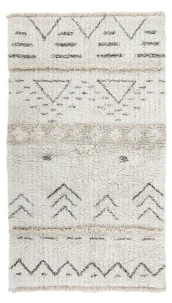 Krémszínű mosható kézi szövésű gyapjú szőnyeg 80x140 cm Lakota Day – Lorena Canals