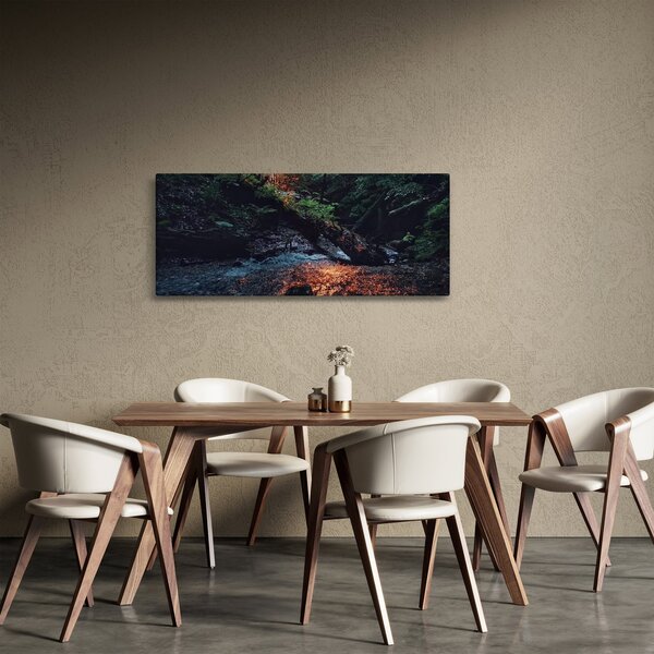 Hegyi folyó képe (120x50 cm)