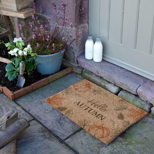 Kókuszrost lábtörlő 40x60 cm Hello Autumn – Artsy Doormats