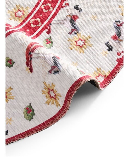 Piros kerek szőnyeg karácsonyi mintával ø 160 cm Toy's Delight Rocking Horse – Villeroy&Boch