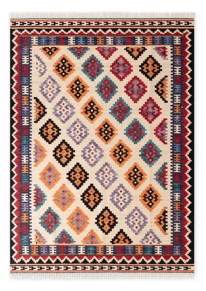 Piros kétoldalas kézi szövésű gyapjú szőnyeg 200x290 cm Kamal Kian – Nouristan
