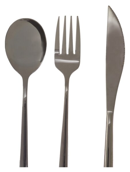 Fekete rozsdamentes acél evőeszköz készlet 3 db-os Mimo – Premier Housewares