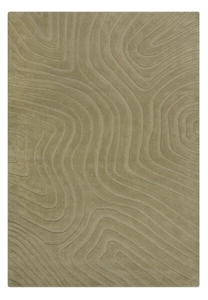 Khaki kézi szövésű gyapjú szőnyeg 120x170 cm Mesmerise Sage – Flair Rugs