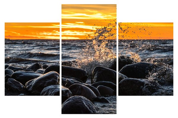 A tenger hullámai képe (90x60 cm)
