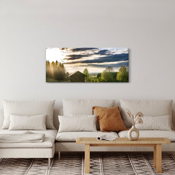 Erdei kunyhó képe (120x50 cm)