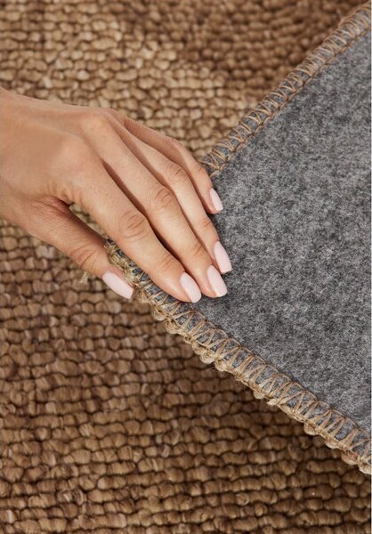Világosbarna mosható futószőnyeg 80x240 cm Rocco Caramel – Elle Decoration