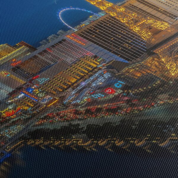 Éjszakai Las Vegas-i kép (90x60 cm)