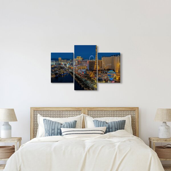 Éjszakai Las Vegas-i kép (90x60 cm)