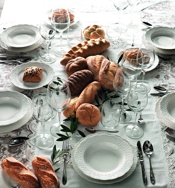 Fehér mély porcelán tányér ø 22 cm Gran Gala – Brandani