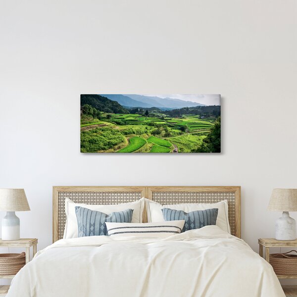 Rizsmező képe (120x50 cm)