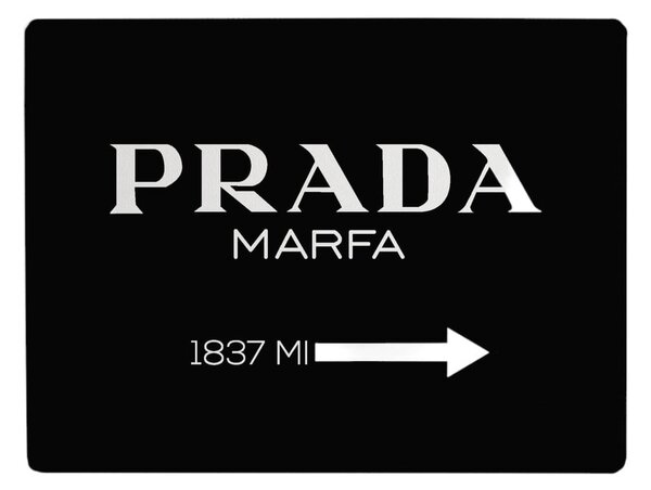 Prada fekete íróasztal alátét, 55 x 35 cm - Little Nice Things