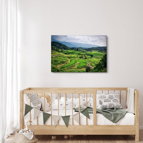 Rizsmező képe (90x60 cm)