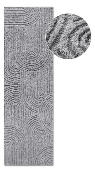 Szürke futószőnyeg 80x240 cm Chappe Light Grey – Elle Decoration