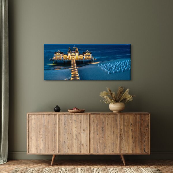 Kép - szalloda a tengerparton (120x50 cm)