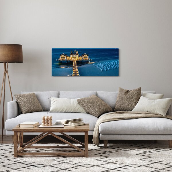 Kép - szalloda a tengerparton (120x50 cm)