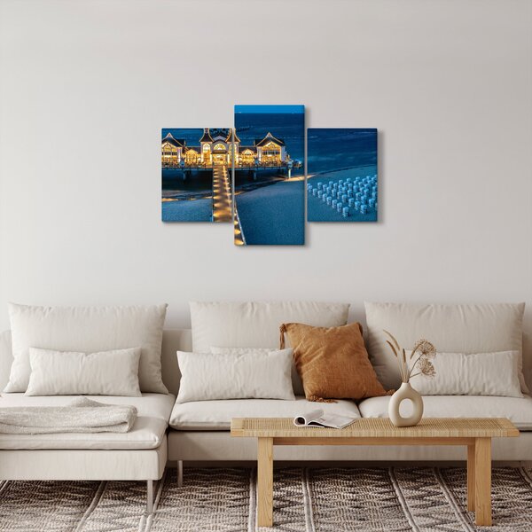 Kép - szalloda a tengerparton (90x60 cm)