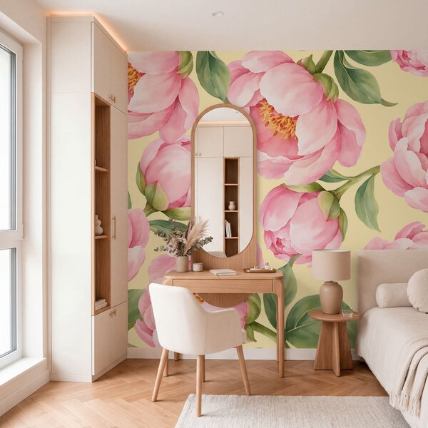 Fotótapéta Rózsaszín virágok mintája, Virágos fotótapéta, Népszerű fotótapéta, t01096v5 - Tapeko.hu