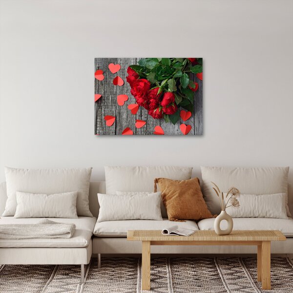 Kép - csokor rózsa (70x50 cm)
