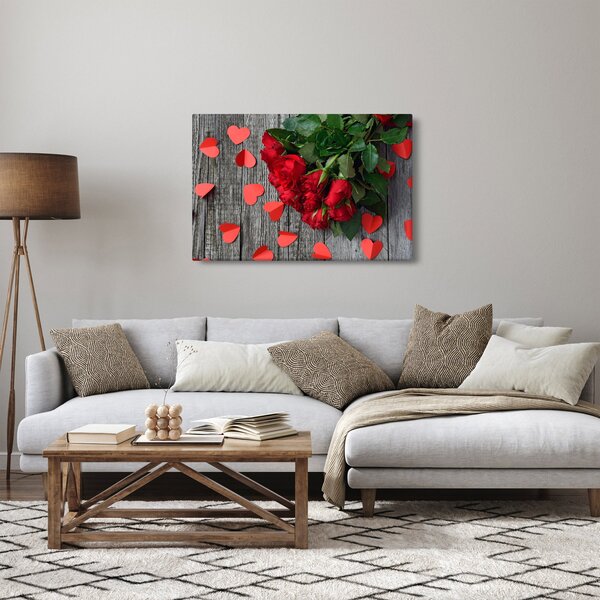 Kép - csokor rózsa (90x60 cm)