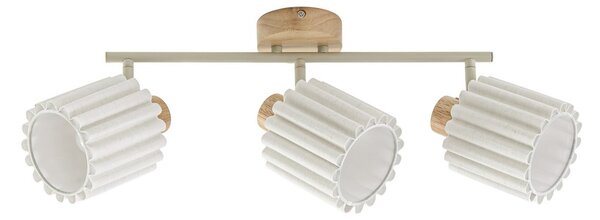 Mennyezeti Lámpa Lindby, Shiloh, dimmable, Fa, Nappali, Szövet / Textília, Modern