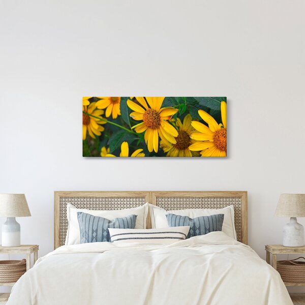 Sárga virágok képe (120x50 cm)