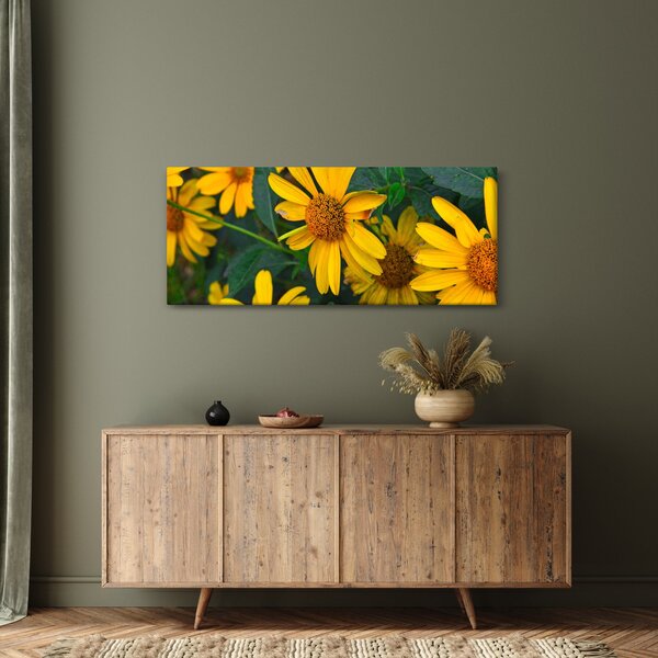 Sárga virágok képe (120x50 cm)