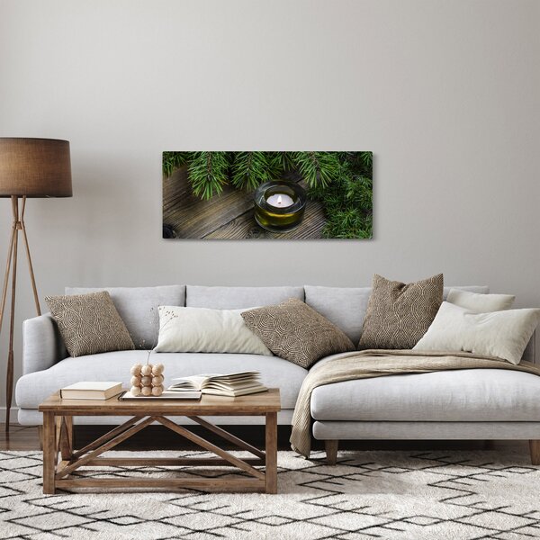 Kép - karácsonyi gyertya (120x50 cm)
