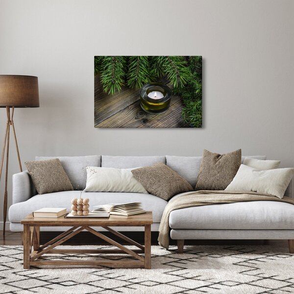 Kép - karácsonyi gyertya (90x60 cm)