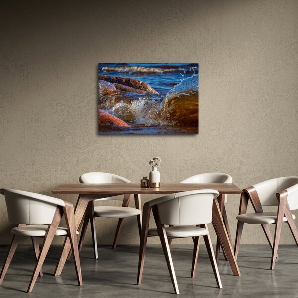 Részletes kép - víz a kövek között (70x50 cm)