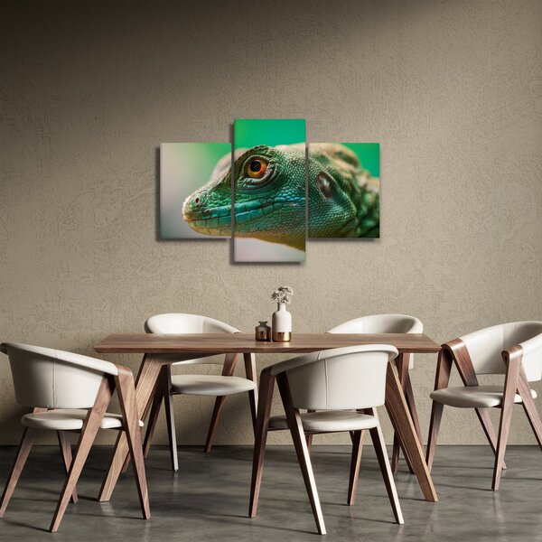 Részletes kép a gyíkról (90x60 cm)