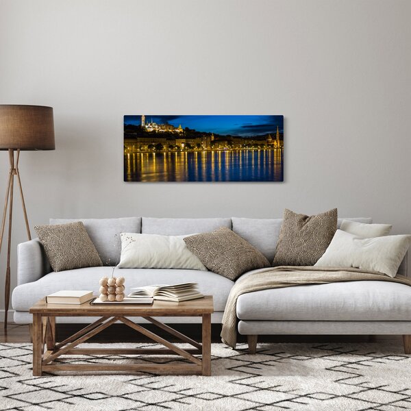 Éjszakai város képe (120x50 cm)
