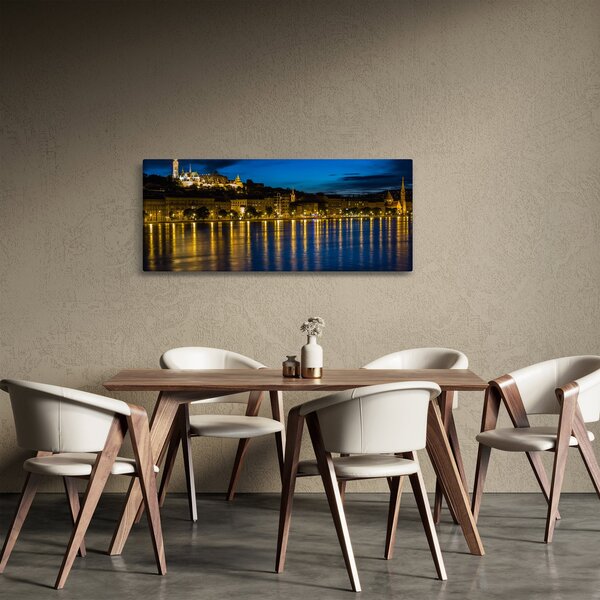 Éjszakai város képe (120x50 cm)