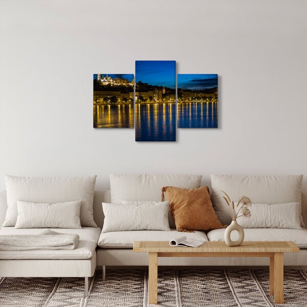 Éjszakai város képe (90x60 cm)