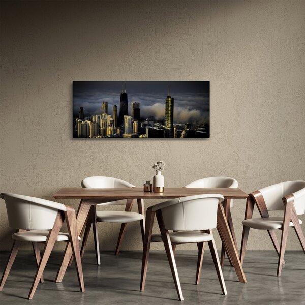 A város képe a felhőkben (120x50 cm)