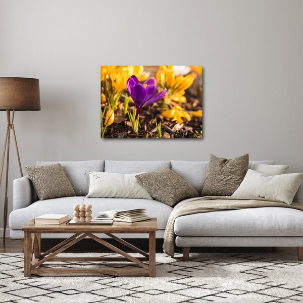 Lila virágok képe (70x50 cm)