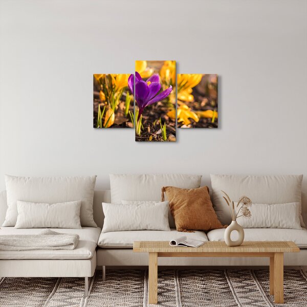 Lila virágok képe (90x60 cm)