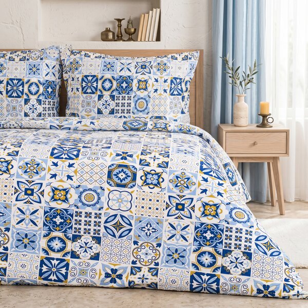 4Home Azul krepp ágyneműhuzat, 140 x 200 cm, 70 x 90 cm, 140 x 200 cm, 70 x 90 cm