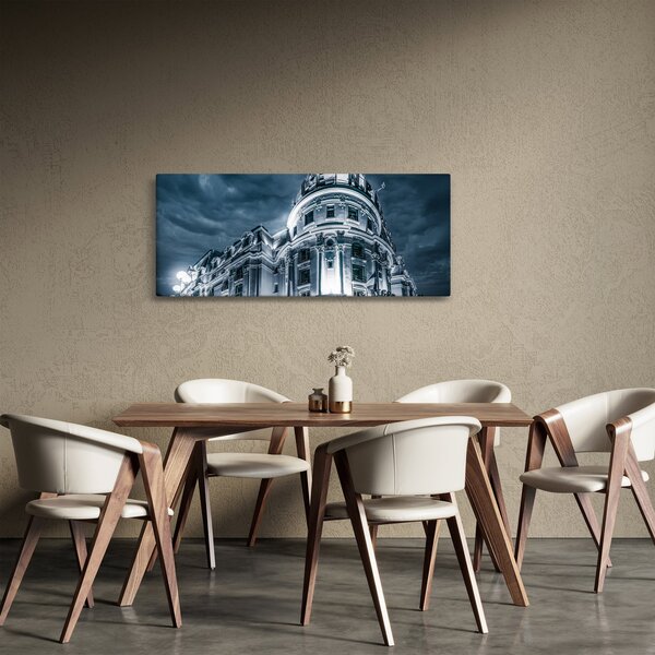Építészet a sötétben képe (120x50 cm)