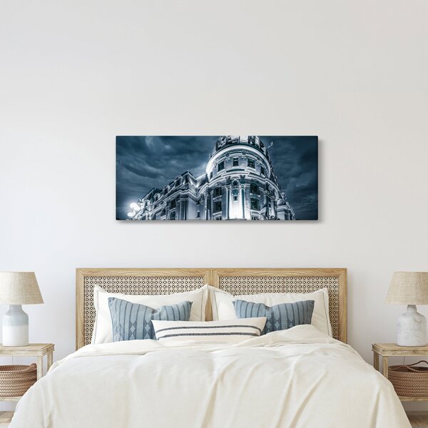 Építészet a sötétben képe (120x50 cm)
