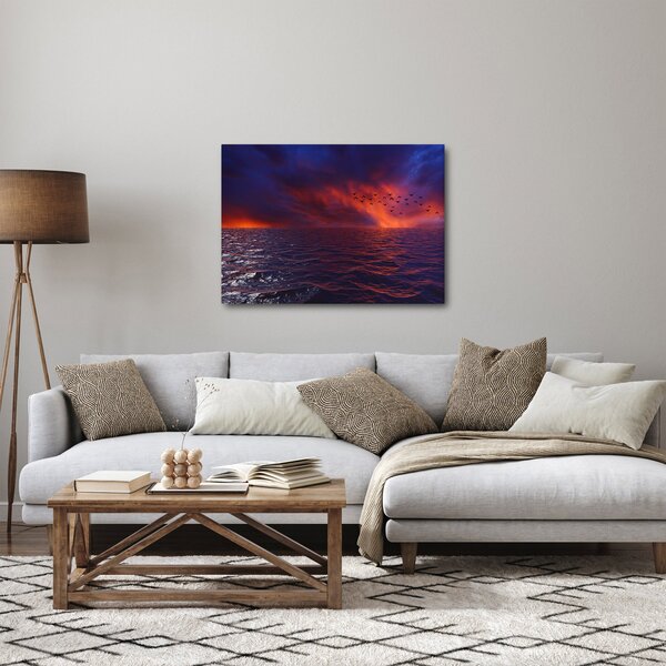 Tengeri kép a madarakkal (70x50 cm)