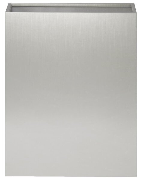 VidaXL Kerti cserép 2 db Ezüst 40 x 20 x 50 cm Rozsdamentes Acél
