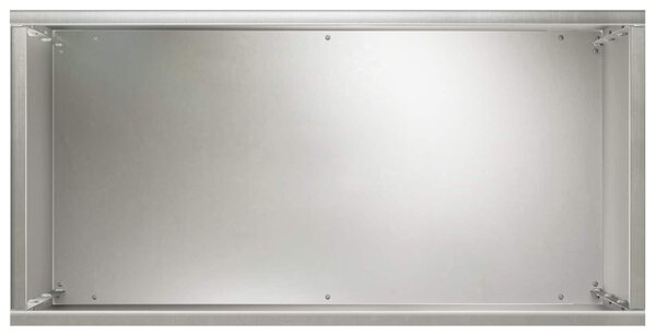VidaXL Kerti cserép 2 db Ezüst 40 x 20 x 50 cm Rozsdamentes Acél