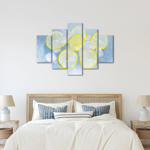 Citrom a jégben képe (150x105 cm)