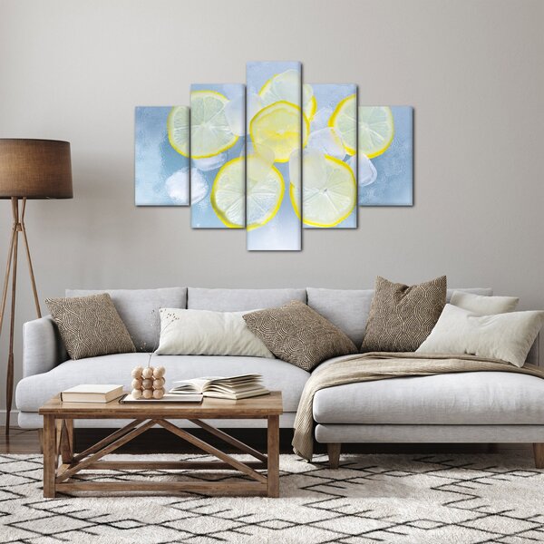 Citrom a jégben képe (150x105 cm)
