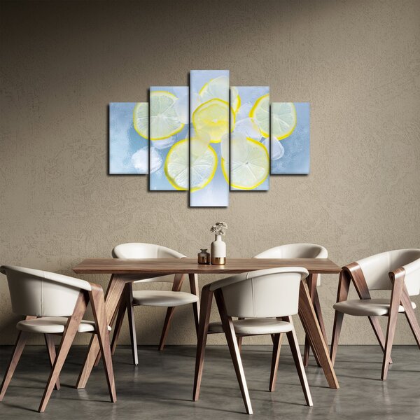 Citrom a jégben képe (150x105 cm)