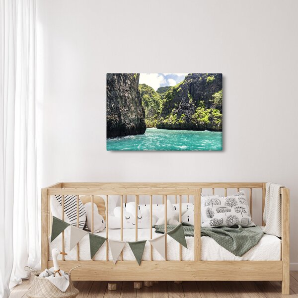A hegyi folyó képe (90x60 cm)