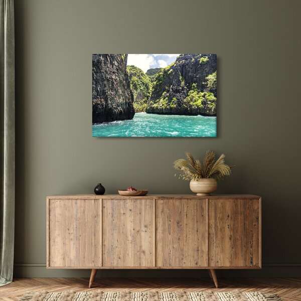 A hegyi folyó képe (90x60 cm)