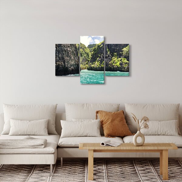 A hegyi folyó képe (90x60 cm)