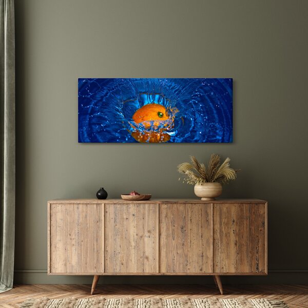 Kép - narancs a vízben (120x50 cm)