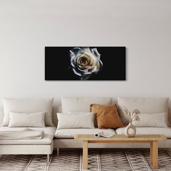 Fehér rózsa képe (120x50 cm)